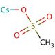 Cesium methanesulfonate (CAS 2550-61-0) - chemical structure image
