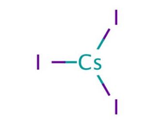Cesium triiodide (CAS 12297-72-2) - chemical structure image
