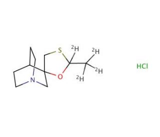 Cevimeline-d4 Hydrochloride Salt (CAS 107220-28-0 (unlabeled)) - chemical structure image