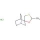 Cevimeline Hydrochloride Salt (CAS 107220-28-0) - chemical structure image