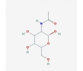 Chitin (CAS 1398-61-4) - chemical structure image