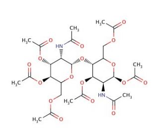Chitobiose Octaacetate (CAS 41670-99-9) - chemical structure image