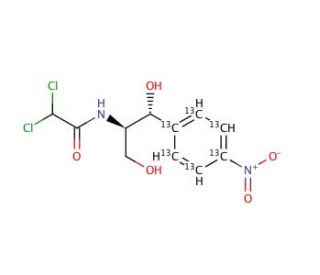 Chloramphenicol-13C6 - chemical structure image