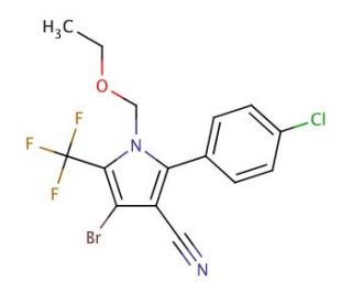 Chlorfenapyr (CAS 122453-73-0) - chemical structure image