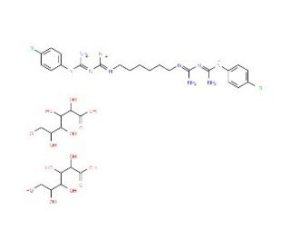 Chlorhexidine digluconate solution (CAS 18472-51-0) - chemical structure image