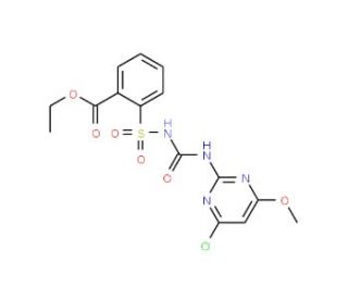 Chlorimuron ethyl (CAS 90982-32-4) - chemical structure image