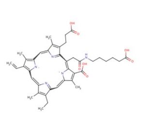 Chlorin e6 mono 6-amino hexanoic acid amide - chemical structure image