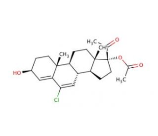 Chlormadinol Acetate - chemical structure image