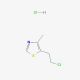 Chlormethiazole hydrochloride (CAS 6001-74-7) - chemical structure image