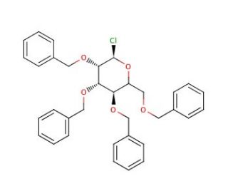 Chloro 2,3,4,6-Tetra-O-benzyl-&alpha;-D-glucopyranoside (CAS 25320-59-6) - chemical structure image