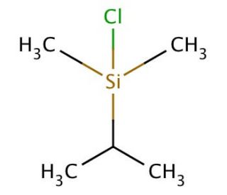 Chloro(dimethyl)isopropylsilane (CAS 3634-56-8) - chemical structure image