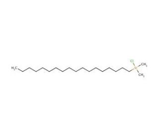 Chloro(dimethyl)octadecylsilane (CAS 18643-08-8) - chemical structure image