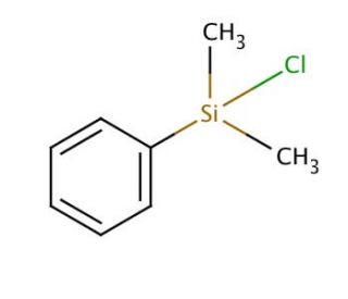 Chloro(dimethyl)phenylsilane (CAS 768-33-2) - chemical structure image