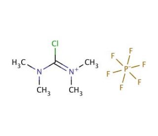 Chloro-N,N,N&prime;,N&prime;-tetramethylformamidinium hexafluorophosphate (CAS 207915-99-9) - chemical structure image