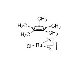 Chloro(pentamethylcyclopentadienyl)(cyclooctadiene)ruthenium(II) (CAS 92390-26-6) - chemical structure image