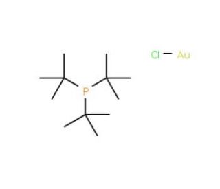 Chloro(tri-tert-butylphosphine)gold(I) (CAS 69550-28-3) - chemical structure image