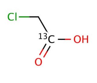Chloroacetic acid-13C2 (CAS 1839-15-2) - chemical structure image
