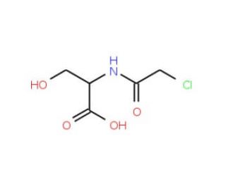 Chloroacetyl-DL-serine (CAS 67206-28-4) - chemical structure image
