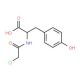 Chloroacetyl-L-tyrosine (CAS 1145-56-8) - chemical structure image