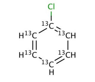 Chlorobenzene-13C6 (CAS 287389-52-0) - chemical structure image
