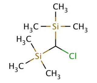Chlorobis(trimethylsilyl)methane (CAS 5926-35-2) - chemical structure image