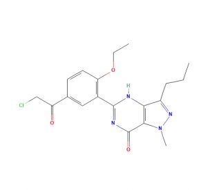 Chlorodenafil (CAS 1058653-74-9) - chemical structure image