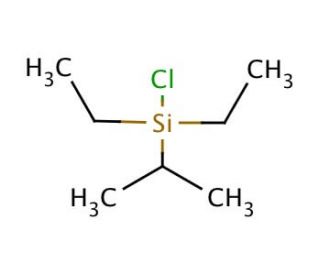 Chlorodiethylisopropylsilane (CAS 107149-56-4) - chemical structure image