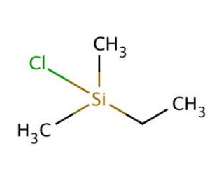 Chlorodimethylethylsilane (CAS 6917-76-6) - chemical structure image