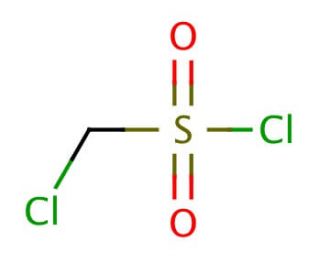 Chloromethanesulfonyl chloride (CAS 3518-65-8) - chemical structure image