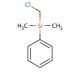 (Chloromethyl)dimethylphenylsilane (CAS 1833-51-8) - chemical structure image