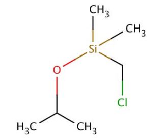 (Chloromethyl)-isopropoxy-dimethylsilane (CAS 18171-11-4) - chemical structure image