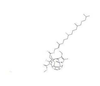 Chlorophyll, oil soluble (CAS 1406-65-1) - chemical structure image