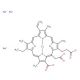 Chlorophyllin sodium copper salt (CAS 11006-34-1) - chemical structure image