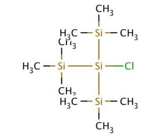 Chlorotris(trimethylsilyl)silane (CAS 5565-32-2) - chemical structure image