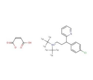 Chlorpheniramine-d6 Maleate Salt (CAS 1219806-45-7) - chemical structure image