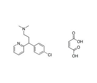 Chlorpheniramine Maleate (CAS 113-92-8) - chemical structure image