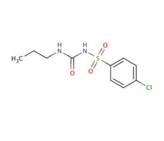 Chlorpropamide (CAS 94-20-2) - chemical structure image