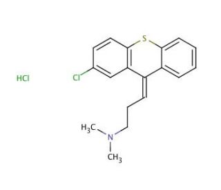 Chlorprothixene Hydrochloride (CAS 6469-93-8) - chemical structure image
