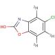 Chlorzoxazone-4,6,7-d3 (CAS 1185173-60-7) - chemical structure image
