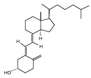 Cholecalciferol (CAS 67-97-0) - chemical structure image 