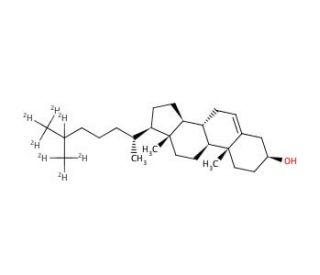 Cholesterol-d7 (CAS 83199-47-7) - chemical structure image
