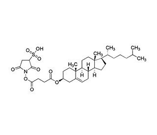 (&minus;)-Cholesterol sulfo-NHS succinate - chemical structure image