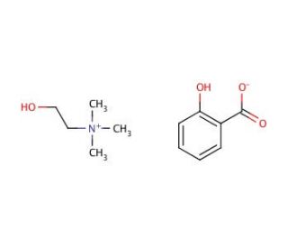 Cholin salicylate (CAS 2016-36-6) - chemical structure image