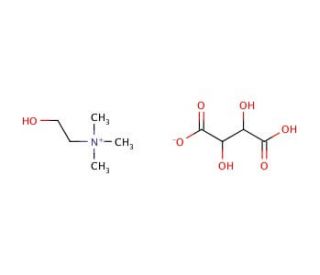 Choline bitartrate (CAS 87-67-2) - chemical structure image