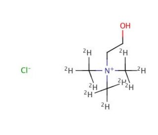 Choline chloride-trimethyl-d9 (CAS 61037-86-3) - chemical structure image