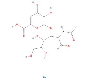 Chondroitin disaccharide &Delta;di-0S sodium salt (CAS 136132-69-9) - chemical structure image