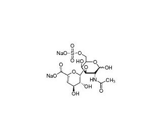 Chondroitin disaccharide &Delta;di-6S sodium salt (CAS 136132-72-4) - chemical structure image