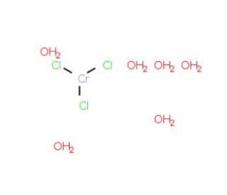 Chromium(III) chloride hexahydrate (CAS 10060-12-5) - chemical structure image
