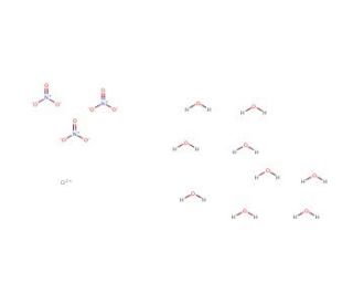 Chromium(III) nitrate nonahydrate (CAS 7789-02-8) - chemical structure image