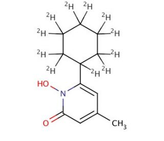 Ciclopirox-d11 (CAS 29342-05-0 (unlabeled)) - chemical structure image